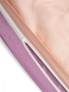 Пододеяльник 145x210см DE'NASTIA 2сторонний розовый/сиреневый 100%хб сатин C010819 000000000001204345