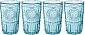 ROMANTIC Набор стаканов 4шт 475мл голубой BORMIOLI ROCCO стекло