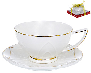 Пара чайная 220мл/блюдце BALSFORD Грация Леон фарфор 000000000001193975