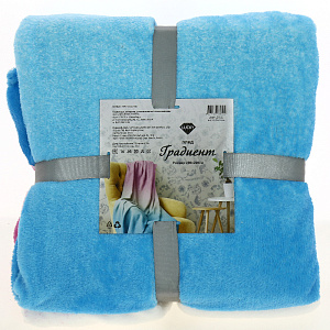 Плед LUCKY Градиент 200х220см 100%пэ голубой/розовый T040102 000000000001191101