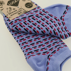 Носки женские укороченные серый, голубой р.36-39 LUCKY J000027 000000000001184372