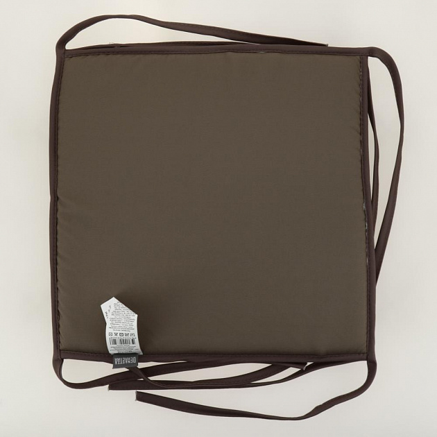 Универсальная подушка на стул DeNASTIA 33x33x2,5см светло-коричневый/розовый,100%полиэстер P111194 000000000001202703