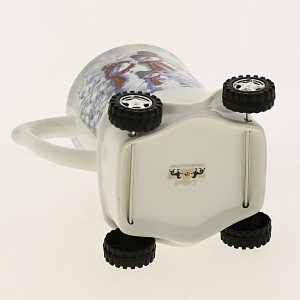 КРУЖКА  ЗИМНЯЯ СКАЗКА  НА КОЛЕСИКАХ 350 МЛ. (КОР=36ШТ.) 000000000001181834