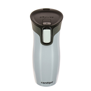 Термокружка двухслойная герметичная CONTIGO West Loop белый металлик 000000000001135967