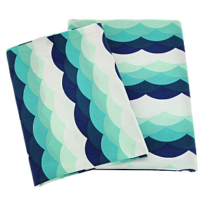 Комплект постельного белья Акулы Непоседа, 1.5 спальный, поплин 000000000001171884