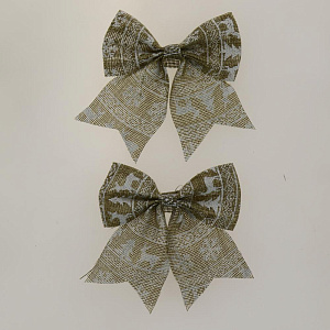 Новогоднее украшение БАНТ Олени из полиэстера, набор из 2 шт. / 11x13см арт.80833 000000000001191257