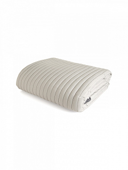 Покрывало 150x205см DE'NASTIA Structure строчка серый полиэстер 000000000001228403