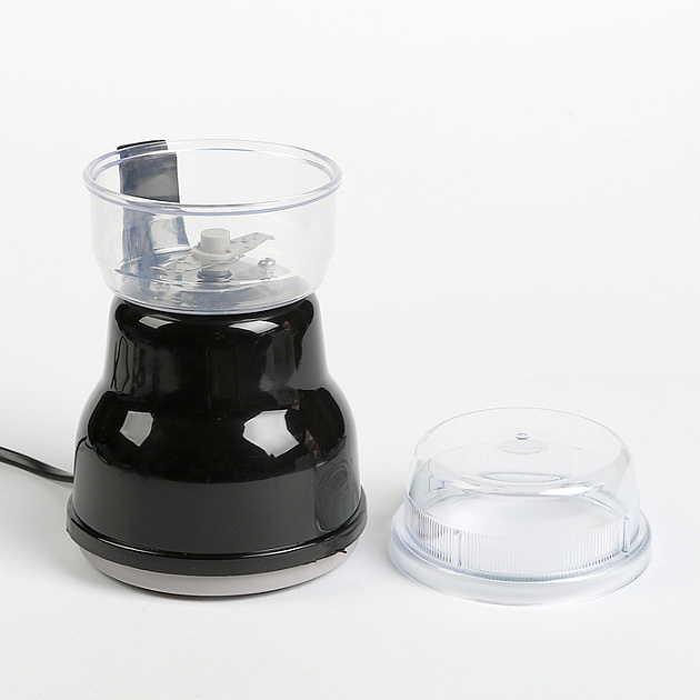 Кофемолка LuazON LMR-04, 160Вт, черный, пластиковая чаша 50г 2691408 000000000001186383