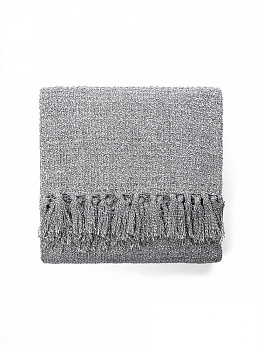 Покрывало 150x200см DE'NASTIA серый вафельное меланж хлопок 000000000001229652