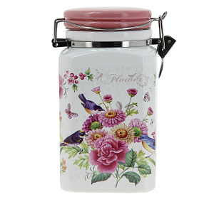 Банка с клипсой для сыпучих продуктов Коралл, 1.1л 000000000001153865