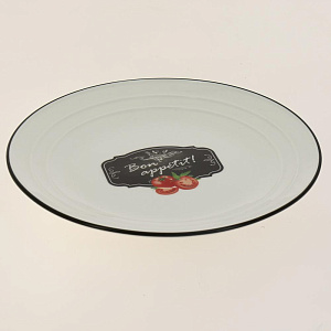 Тарелка десертная 21см КОРАЛЛ Kitchen basic 5517-21-J020 000000000001181116