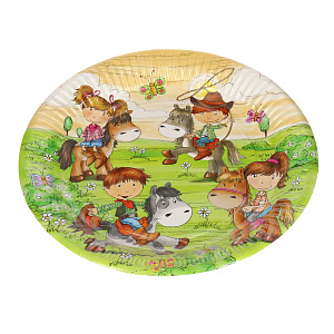 Набор одноразовых тарелок Ферма Пони Pap Star, 23 см, 10 шт. 000000000001142474