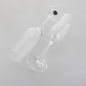 Набор бокалов для шампанского 2шт 190мл CRYSTALEX Виола бесцветная гравировка стекло 000000000001207564