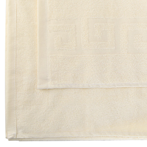 Простыня махровая 150х180см СОФТИ с бордюром молочный хлопок 100% 000000000001214262