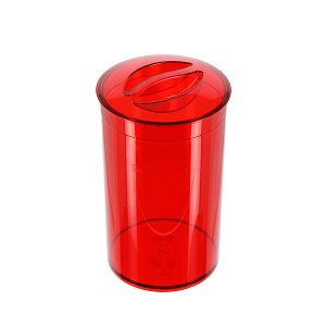 Банка для сыпучих продуктов Кристалл Idea, красный, 1л 000000000001129737