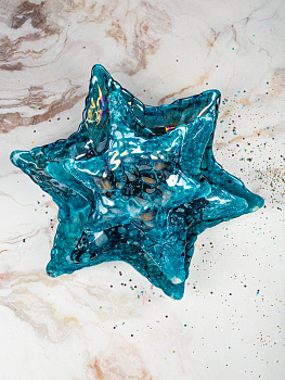 Блюдо сервировочное 25,5см EFE GLASS Морская звезда стекло 000000000001213509