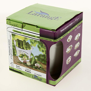 Салатник-ведерко 15х13,9х14,3см LARANGE Огурчики малосольные фарфор 000000000001204446