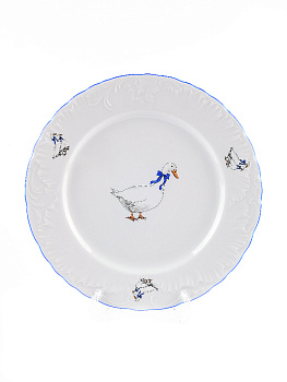 Тарелка десертная 19см CMIELOW Рококо Гуси фарфор 000000000001214870