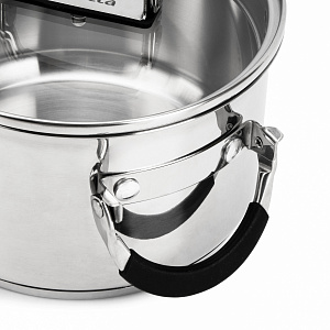 Кастрюля 2,5л SERVITTA Terso с крышкой ручки-трансформер носик для слива нержавеющая сталь 000000000001219679