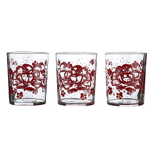 Набор стаканов FB Alcove Red Luminarc, 300мл, 3 шт. 000000000001077647