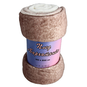 Плед Бархатный Софти, 150х200 см, полиэфир 000000000001145821