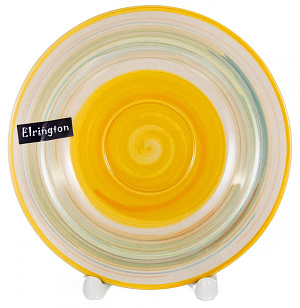Пара чайная 220мл/блюдце ELRINGTON АЭРОГРАФ Жёлтая радуга керамика 000000000001194238