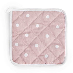 Набор кухонный (рукавица 18х26см + прихватка 17х17см) LUCKY Горох пыльная роза хлопок 100% 000000000001218583