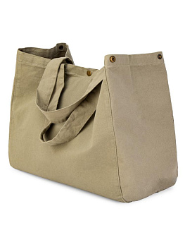 Сумка 38х44х22 DE'NASTIA Sea Salt Washed мятный хлопок 000000000001225550