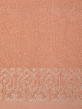 Полотенце махровое 30х60см LUCKY Итальянский бордюр пыльная роза хлопок 100% 000000000001225066