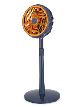 Вентилятор напольный102х25см 220В 35Вт 2скорости режим поворота регулировка наклона регулировка высоты синий пластик/железо с гальваническим покрытием 000000000001227272