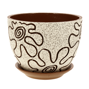 Горшок для цветов декоративный керамический Клякса текстурный №2 3л ГК 6 000000000001200873