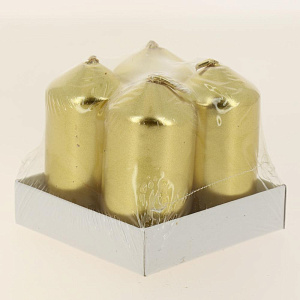 Декоративный Набор  Свеча классическая колонна 3,5*7см. 4шт. (микс)R010701 000000000001196384