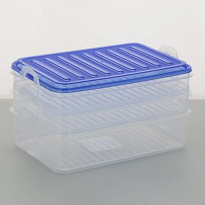 Контейнер 3-секционный 2х0,75л/1х1,60л 155х230х125мм FACKELMANN пластик 000000000001196042