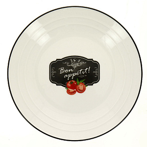 Тарелка десертная 21см КОРАЛЛ Kitchen basic 5517-21-J020 000000000001181116