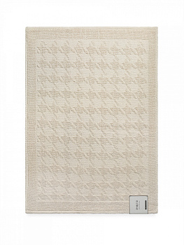 Коврик универсальный 60x80см DE'NASTIA Гусиные лапки букле молочный хлопок 000000000001228479