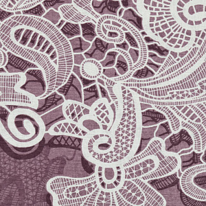 Комплект постельного белья 1,5сп Павлина Ажур лиловый бязь 125гр/м2 100% хлопок 000000000001203579