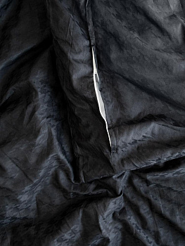 Пододеяльник 175x210см DE'NASTIA гусиная лапка черный жаккард сатин хлопок 100% 000000000001217232