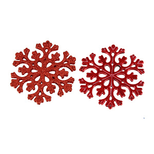 Набор декоративных украшений СнежинкаПосуда Центр, 8 см, 6 шт. 000000000001161804