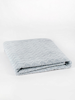 Полотенце махровое 100х150см LUCKY Зигзаг светло-голубой хлопок-100% 000000000001214742