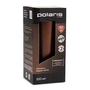 Термокружка 500мл POLARIS Megapolis-500TM нержавеющая сталь 015210 000000000001190461