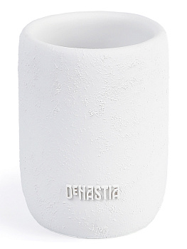 Стакан для зубных щёток DE'NASTIA Лофт белый полирезина 000000000001214826