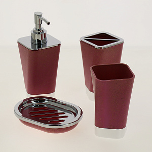 Набор для ванной, 4пр, квадр. R030185 000000000001173279
