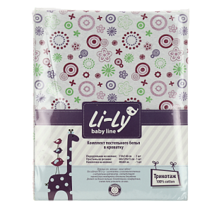 Детский комплект постельного белья Li-Ly, трикотаж 000000000001117579
