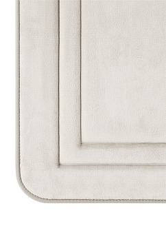 Коврик для туалета 50x50см DE'NASTIA Soft Collection мемори серый полиэстер 000000000001215843