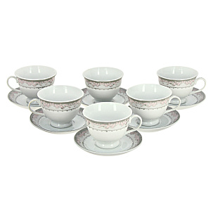 Чайный набор Серебро Olaff, 12 предметов 000000000001170915