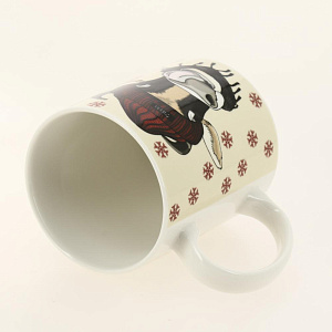 Кружка фарфор 350мл МИКС 4 декора НА УДАЧУ OLAFF 200-08038 000000000001202093