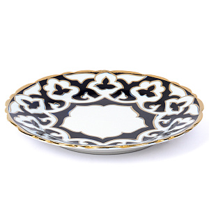 Тарелка Пахта 17,4см ASIA PORCELAIN с титановым напылением фарфор 000000000001204882