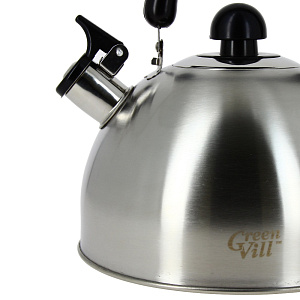 Чайник со свистком Коралл, 4л, нержавеющая сталь 000000000001108171