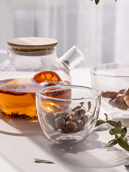 Салатник 300мл LUCKY с двойными стенками стекло 000000000001212884