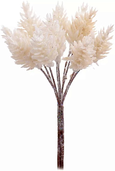 Декоративное украшение Набор веток 10шт 12см Шишки на вставках серебро пластик 000000000001220867